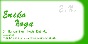 eniko noga business card